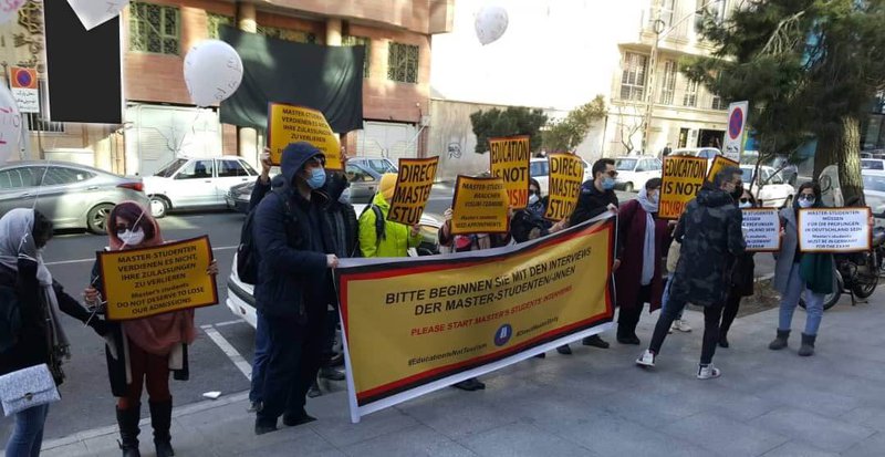 Protests of Master students in Iran 2