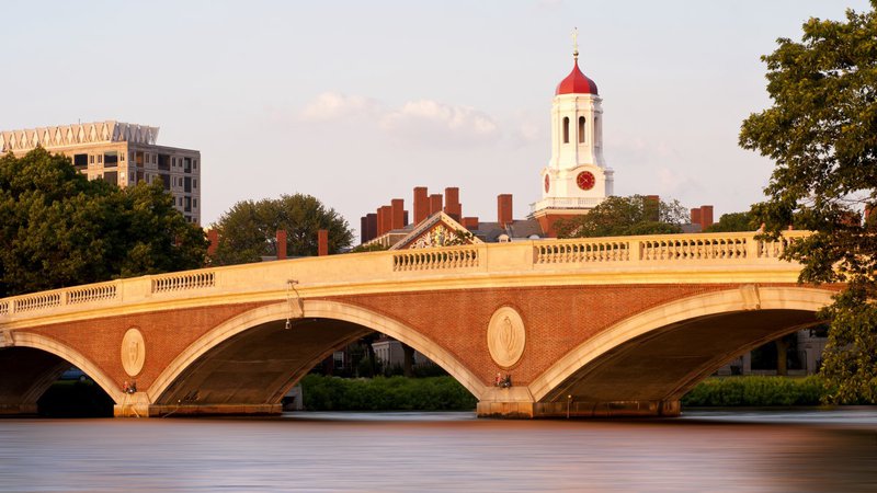 Harvard University in spring