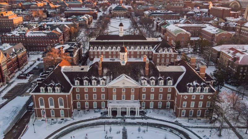 University of Illinois in winter