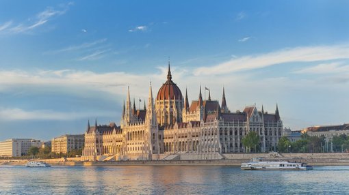 The Parliament building in Budapest, Hungary