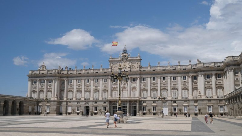 Spain flag in Madrid