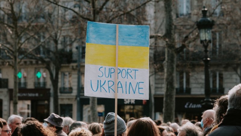 support Ukraine sign