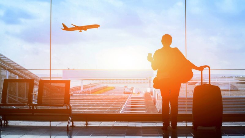 woman at airport