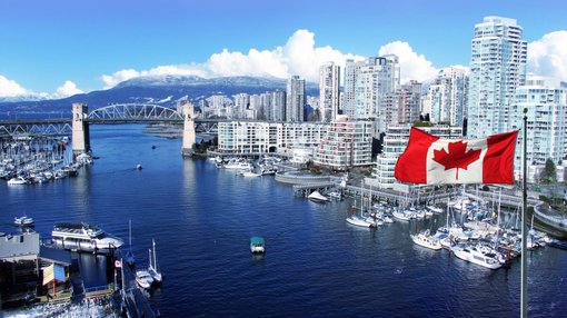 Canadian flag, City of Vancouver