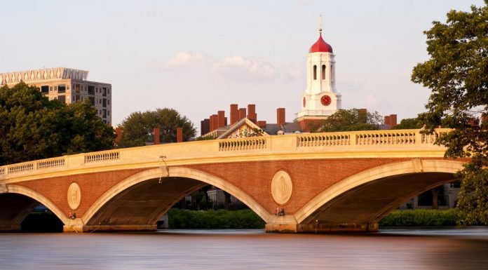 Harvard University in spring