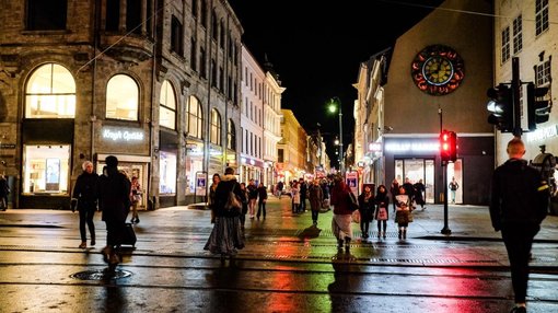 The city center of Oslo, Norway