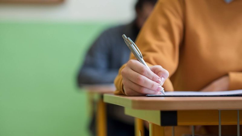 student in classroom