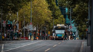 tram in Melbourne, Australia